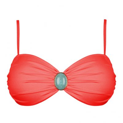 BOHO Iconic Bandeau Coral-Red