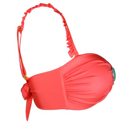 BOHO The Ruffles Bikini Strap Coral-Red